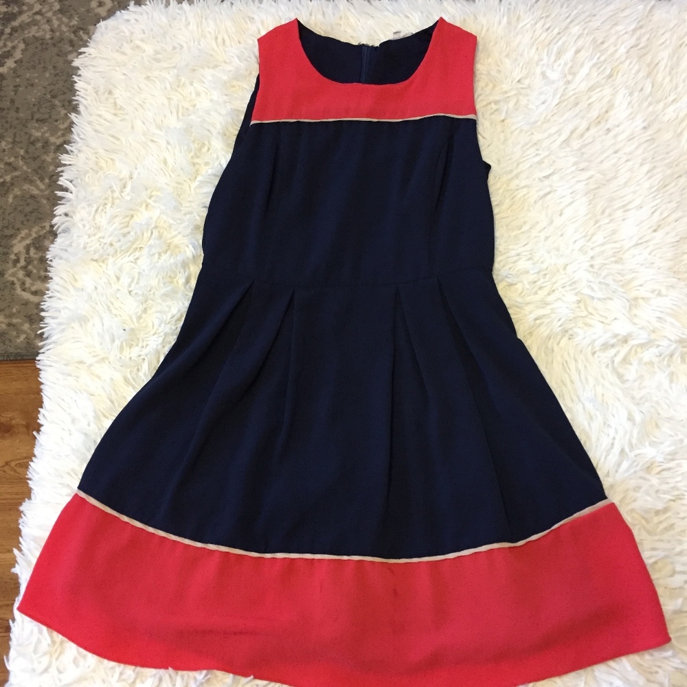 STITCH FIX 41 Hawthorn Pleated Colorblock Dress